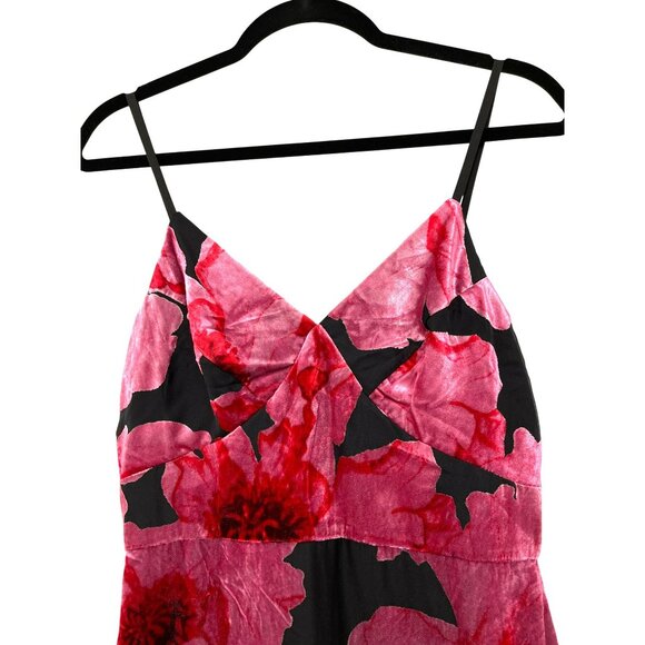 Hutch Floral Velvet Ruffle High Low Romantic Maxi Dress NWT Size 4 - Picture 8 of 11